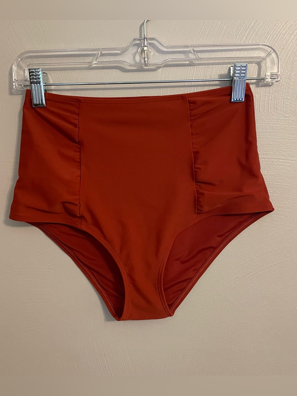 Aerie High Rise Swim Bottoms Size Small Rust color